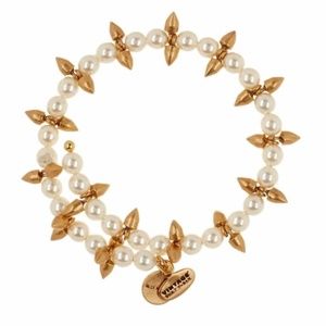 Alex and Ani Pearl Wrap Gold Tone Bracelet NWT